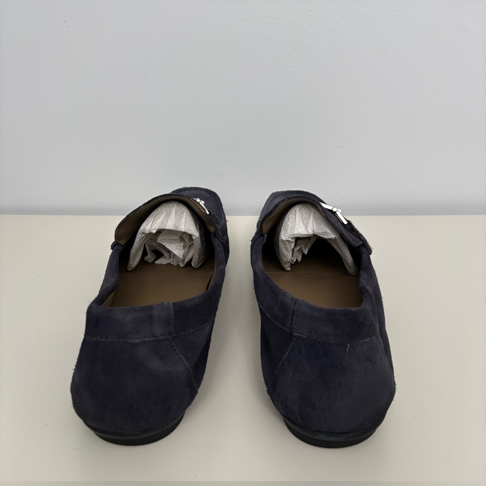 Hugo Boss Men's Navy Genuine Suede Leather Loafers Size 12 - Picture 3 of 8